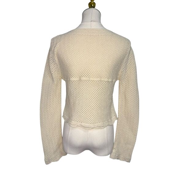 Floral Embroidered Knit Cardigan Sweater Women’s Medium Cottagecore Twee Boho - Picture 7 of 7